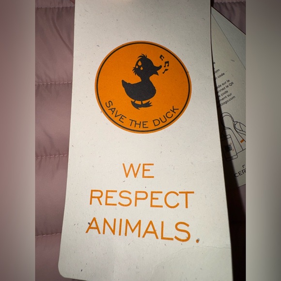 ⚡️NWT Save The Duck Plumtech Womens Blush Pink Puffer Jacket Vest Size 1 Small - Picture 11 of 16